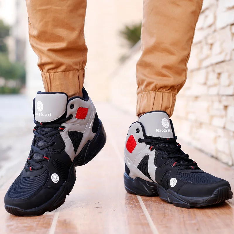 Bacca Bucci Grey Caper High Top Shoes for Men | Best Price UAE